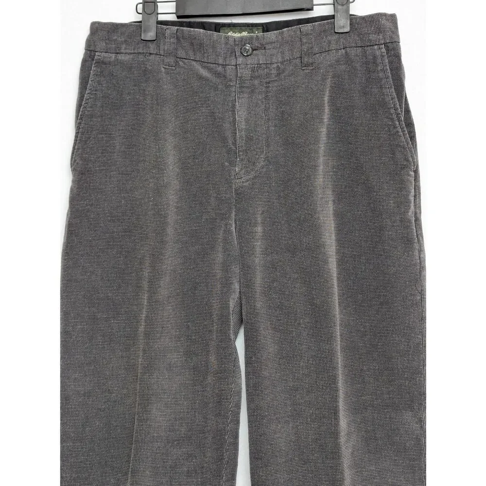 Vintage Eddie Bauer‎ Gray Textured Classic Fit Pants Size 33